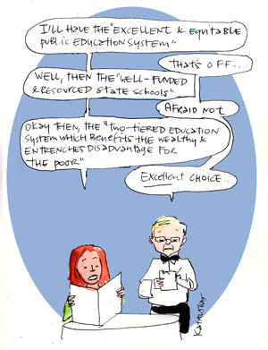 cartoon by Fiona Katauskas: education