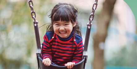 Child on Swing on cover of Centre for Policy Development's Starting Better