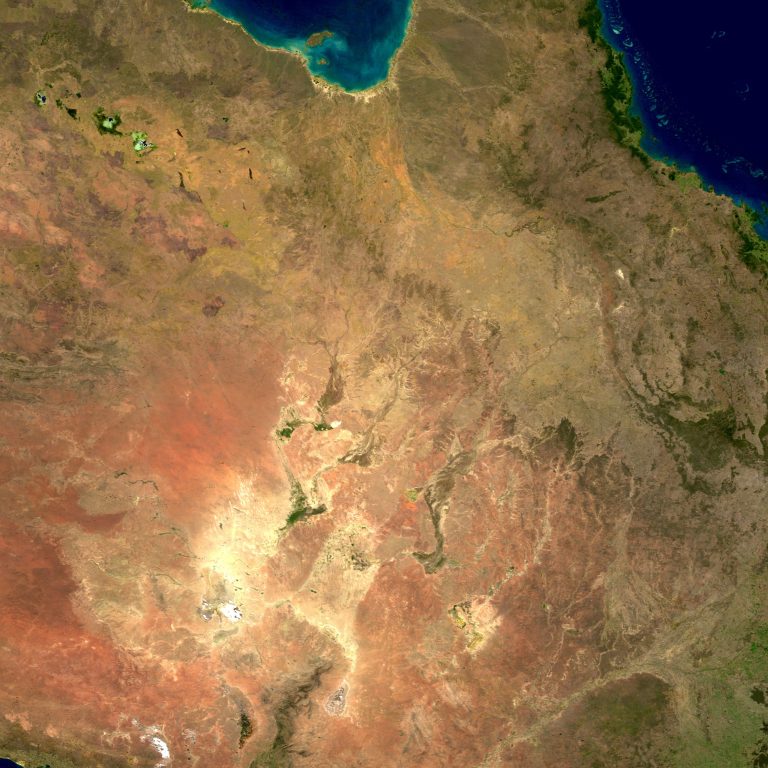 Aerial map of Australia